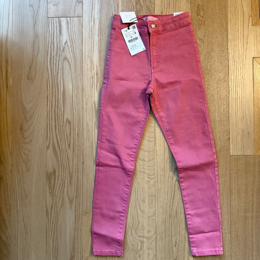 Zara Pink Jeggings Sz 10 Girls